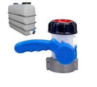 Tote Valvola - Valvola Per Serbatoio Acqua Con Filettatura Da 6.1 Cm - Ricambio con Guarnizione in Silicone Connessione Stagna Attacchi Pesanti per Uso Industriale