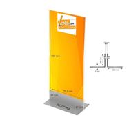 TOTEM DA PAVIMENTO TIS ECO 76x180 BIFACCIALE ESPOSITORE PUBBLICITARIO PANNELLO