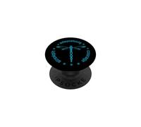 Totem degli attributi tribali della libellula Dashert blu PopSockets PopGrip Adesivo