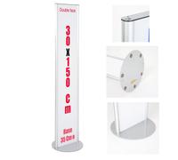 TOTEM ESPOSITORE 30X150 CM MONOFACCIALE O BIFACCIALE IN ALLUMINIO E PANNELLO FOR