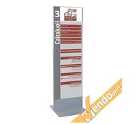 TOTEM ESPOSITORE BIFACCIALE PUBBLICITA INFORMAZIONE COMUNICAZIONE GRAFICA 76X200