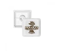 totem Messico Bald Eagle Ancient Civilization PBT per tastiera meccanica bianco OEM n. marcato stampa multicolore MultiColor R4