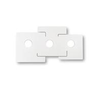 Plafoniera Moderna Totem Metallo Bianco 3 Luci Gx53 9W 3000K Luce Calda