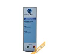 TOTEM PUBBLICITARIO ESPOSITORE DA 140x45 PORTA INDICAZIONI DA ESTERNO