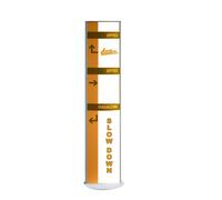 TOTEM PUBBLICITARIO ESPOSITORE DA TERRA BIFACCIALE ADATTO AD USO ESTERNO