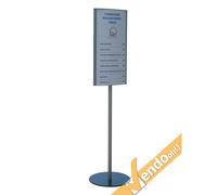 TOTEM PUBBLICITARIO ESPOSITORE DA TERRA BIFACCIALE PORTA COMUNICAZIONI GRAFICA