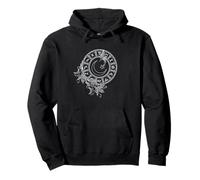 Totem Sole e Luna Eye Astrology Camicia, Retro Vintage Tshirt Felpa con Cappuccio