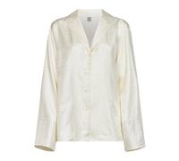 TotêMe - Monogram Silk PJ Top - - Blouses & Shirts - Donna - Beige - S