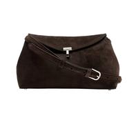 TotêMe - T-Lock Suede Clutch - - Bags - Donna - Marrone - ONE SIZE
