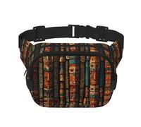 TotemRetro modello totem stampato multifunzionale marsupio unisex trendy messenger bag viaggio sport borsa portaoggetti