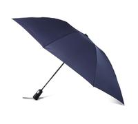 Totes InBrella - Ombrello pieghevole grande riciclato con tecnologia di apertura e chiusura automatica, blu, baldacchino da 140 cm, ombrello trasparente a bolle