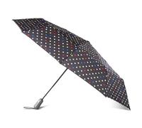 Totes InBrella - Ombrello pieghevole grande riciclato con tecnologia di apertura e chiusura automatica, nero, tettoia da 109,2 cm, ombrello trasparente a bolle