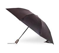 Totes InBrella - Ombrello pieghevole grande riciclato con tecnologia di apertura e chiusura automatica, nero, tettoia da 109,2 cm, ombrello trasparente a bolle