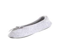 Totes Isotoner, pantofole da donna, modello ballerina, in spugna, grigio