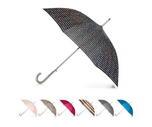 totes Ombrello del bastone di Eco J impermeabile aperto, Chevron irregolare, taglia unica