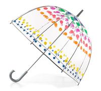 Totes Ombrello trasparente a bolle per adulti e bambini con tettuccio a cupola, design leggero, protezione da vento e pioggia, pois, per adulti - baldacchino da 129,5 cm, per adulti - 129,5 cm,