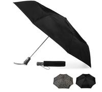 totes Portable Umbrella for Travel - Compact for Car, Backpack and Purse - Windproof, Strong, UV Sun Protection, Water-Repellant, Foldable On-the-Go Umbrella with One Touch Open/Close