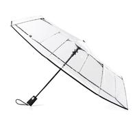 totes Ultra Clear Auto Open Umbrella, Mascherina per Occhi Adulti, Nero, Taglia Unica