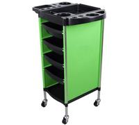 TOTIKI Estetista Carrello per Parrucchiere per con 4 Cassetti E Vassoio Laterale Portaoggetti per Bellezza su Ruote Carrello(Black)