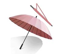 TOTIKI Ombrello Ombrello A 24 Nervature con Manico Lungo, Gambo Dritto, Grande, Doppio Vento, da Uomo, Resistente alle Intemperie Ombrelli Viaggio(G)