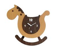 TOTIKI Orologio da Parete Swing Horse Orologio da Parete Orologio da Parete Silenzioso Senza Ticchettio A Batteria Facile da Leggere per L'home Office Decorativo Soggiorno Orologio Muro