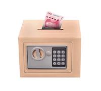 TOTIKI Salvadanaio Salvadanaio Giocattolo, Sicuro con Password, Grande, Denaro Personale, Password/codice Chiave for Contanti Risparmiare(Gold)