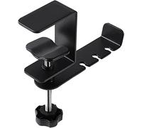 TOTIKI Supporto Gancio per Cuffie con Montaggio sotto La Scrivania per Supporto per, per Auricolari Montato sulla Testa in Metallo Girevole A 360° Cuffie