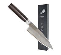 Totiko Coltello da Cucina Professionale Giapponese, Coltello Professionale in Acciaio, Lama da 16,5cm, Deba, Manico in Legno Trattato, Coltello da Pesce - Sakai Japan Knives