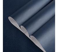 TOTIO Carta da parati autoadesiva, colore blu, per mobili, impermeabile, per mobili, in vinile, blu navy, 40 cm x 3 m, opaca, spessa, rimovibile, per ufficio, negozi, pareti, tinta unita