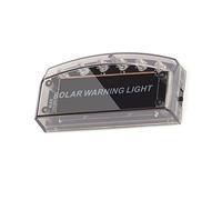 TOTMOX 6 LED Spia di allarme per auto con luce solare e USB antifurto lampeggiante blu Sensore di vibrazione integrato Luce nera lampeggiante alternativa