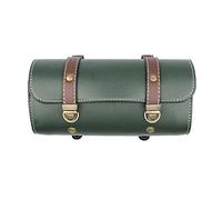 TOTMOX Borsa universale per manubrio in pelle PU per moto, ad alta capacità, impermeabile, resistente all'usura, per forcella anteriore, verde