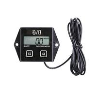 TOTMOX Contagiri motore digitale per piccoli motori a 2 e 4 tempi, contaore induttivo, batteria sostituibile Contagiri impermeabile IP67 per motoseghe marine ATV Moto UTV Motor