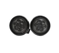 TOTMOX Indicatori di direzione, indicatori di direzione a LED per griglia anteriore, 2 pezzi, lenti fumé, luci di parcheggio anteriori a LED ambrate, compatibili con Jeep Wrangler JK JKU 2007-2017