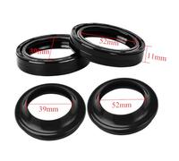 TOTMOX Kit Guarnizioni Olio e Antipolvere per Forcella Anteriore, Guarnizioni Olio Forcella in Gomma, Kit Guarnizioni Olio e Antipolvere Forcella Anteriore Moto Motocicletta Compatibile con Harley