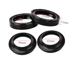 TOTMOX Kit Guarnizioni Olio e Antipolvere per Forcella Anteriore, Guarnizioni Olio Forcella in Gomma, Kit Guarnizioni Olio e Antipolvere Forcella Anteriore Moto Motocicletta Compatibile con Harley