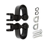 TOTMOX Pioli per moto Highway Mount Morsetto Pedane Motor Guard Mounts, Pedane Moto 25-32mm Highway Crash Bar Foot Peg Morsetti, 1"-1.25" UniV/e*rsal Motor Guard Highway Foot Pegs Mount, Nero