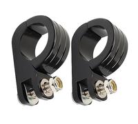 TOTMOX Pioli per moto Highway Mount Morsetto Pedane Motore Guardia Supporti, Moto Pedane 38mm Highway Crash Bar Foot Peg Morsetti, 1.5 "UniV/e*rsal Motor Guard Highway Foot Pegs Mount, Nero