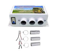 TOTMOX Riscaldatore elettrico per auto Sbrinatore, Riscaldatore per auto 24V, Crema riscaldante elettrica per auto 500W-1000W per camion, camper con 3 prese d'aria, Bianco