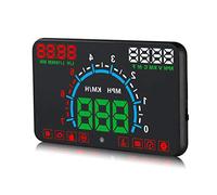 TOTMOX Schermo testa alta HUD auto 5.8" OBD2 OBD2 Indicatore automatico per cruscotto Avviso velocità