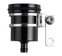 TOTMOX Serbatoio Liquido Cilindro Freno Moto con Staffa, Lega di Alluminio Universale, Serbatoio Frizione Anteriore Accessori Nero/Verde