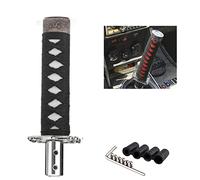 TOTMOX Sword Katana Pomello del cambio, universale Catchers Gear Pomello del cambio automatico corto per auto manuali e auto con cambio automatico, nero + bianco