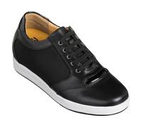 TOTO A53272- 8.1cm Ascensore Altezza Migliorando Nero Casual con Lacci Sneaker