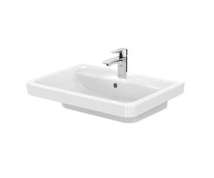 TOTO CF lavabo, 1 trou pour robinetterie, avec trop-plein, 654x483mm, Cefiontect, combinable avec CF demi-colonne, LW136Y, LW136Y