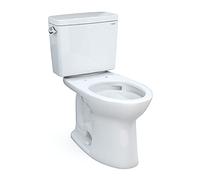 TOTO Drake CST776CEFRG.10#01 - Toilette a due pezzi allungata da 1,6 GPF universale ad altezza Tornado con CEFIONTECT e 10 pollici, in cotone, colore: bianco