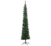Totò Piccinni Albero di Natale Slim AVORIAZ Super Slim Artificiale Folto, Facile Montaggio, Ignifugo e salvaspazio (210 Cm)