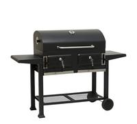Totò Piccinni BBQ Barbecue grill a carbonella BEPPE GRILL, Doppio Braciere ad Altezza Regolabile, Doppia Griglia Cottura, Ruote (Beppe Grill)