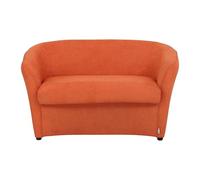 Totò Piccinni Divano POZZETTO 2 posti Alta QUALITA' Made in Italy A.76xL.123xP.67cm (Tessuto Arancione)