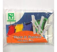 Totò Piccinni Mollette Bucato in Plastica Clip Appendi Panni (Bianco, 100 Pz)