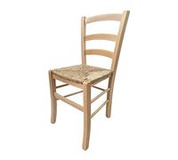 Totò Piccinni Ordine Minimo 2pz, Sedia paesana Venezia in Legno di faggio, ALTISSIMA QUALITA', Robusta, già montata (Naturale, Seduta Paglia)