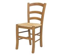 Totò Piccinni Ordine Minimo 2pz, Sedia paesana Venezia in Legno di faggio, ALTISSIMA QUALITA', Robusta, già montata (Rovere, Seduta Paglia)